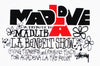 Madlove LA x Stussy Sticker Black transparent Sticker