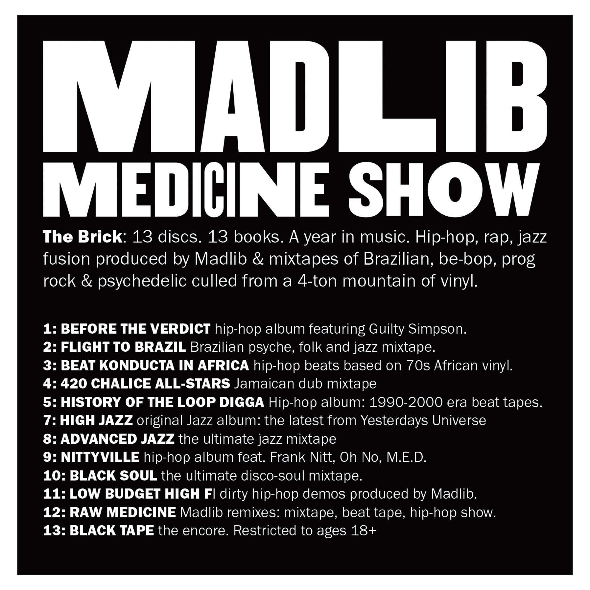 Madlib Medicine Show: The Brick (13xCD)